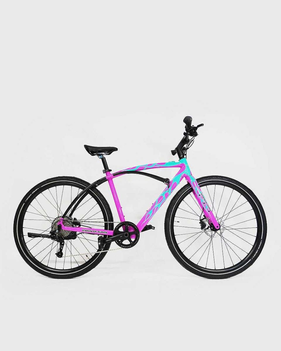 Men Vision of Super Accessories | Pink E-Bike