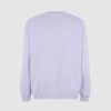 Men Vision of Super Sweatshirts | Lilac Crewneck With Embroidered Flaming Heart