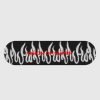 Men Vision of Super Accessories | Black Skateboard With White Spray Flames