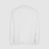 Men Vision of Super Sweatshirts | Off White Crewneck With Embroidered Flaming Heart