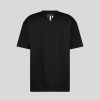 Men Vision of Super T-Shirts | Black T-Shirt With Angel Statue Graphics