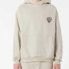 Men Vision of Super Sweatshirts | London Fog Hoodie With Embroidered Flaming Heart